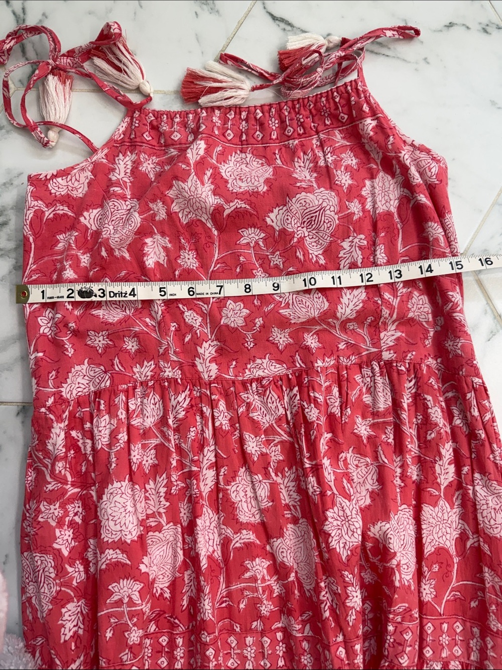 Marea Pink Floral Tie-Shoulder Maxi Dress - Picture 3 of 5